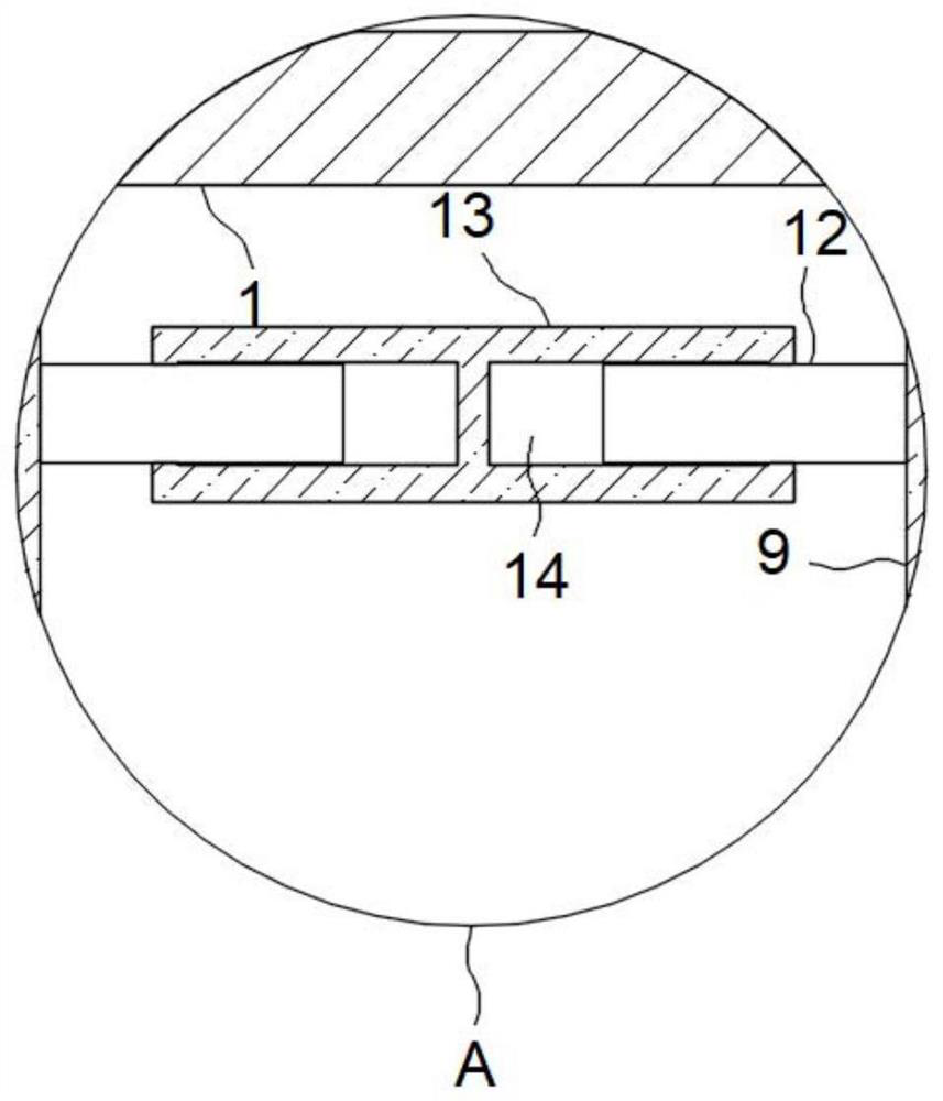 Floating-preventing device for buried pipe of ground source heat pump