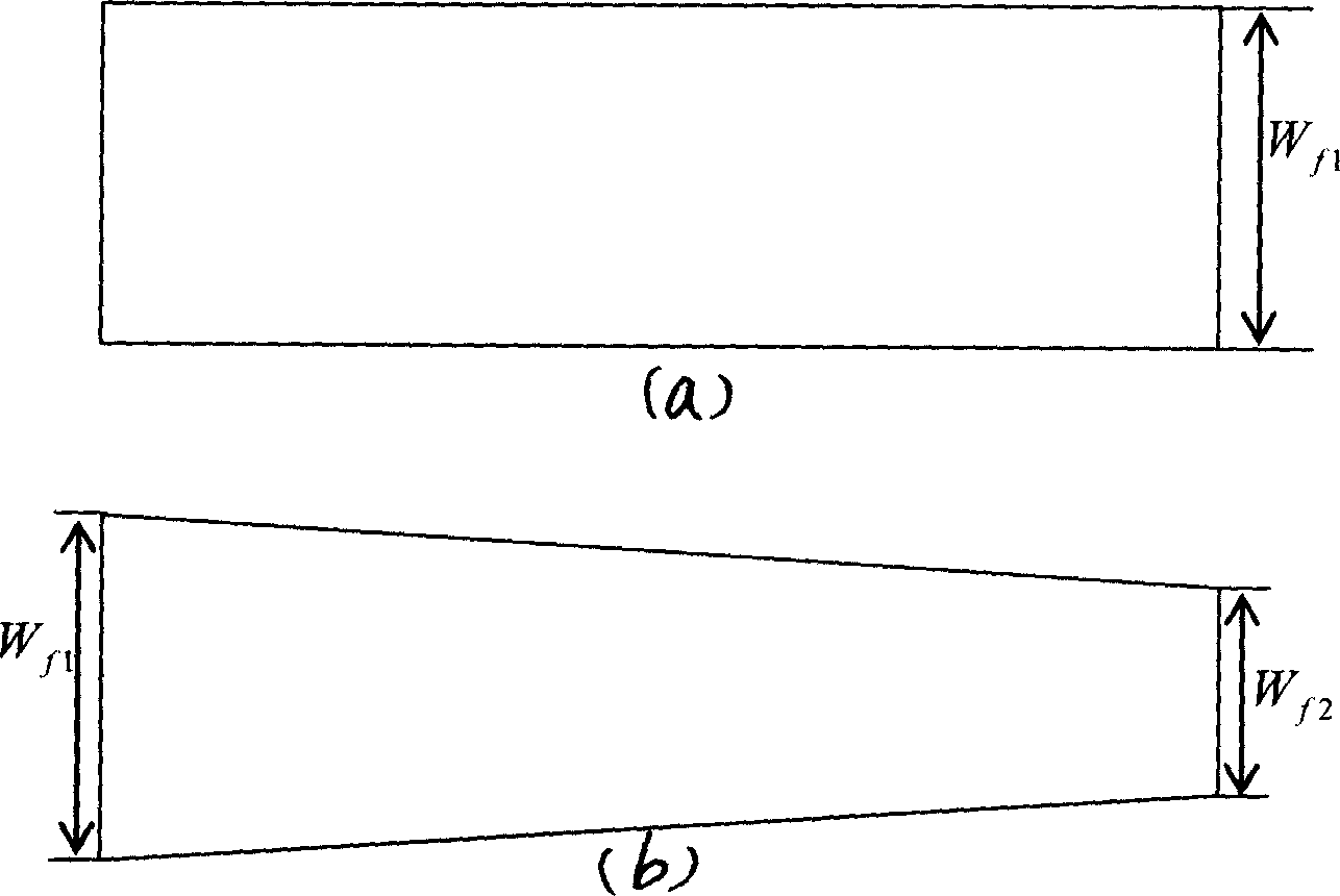Method for rolling trapezoidal width steel plate