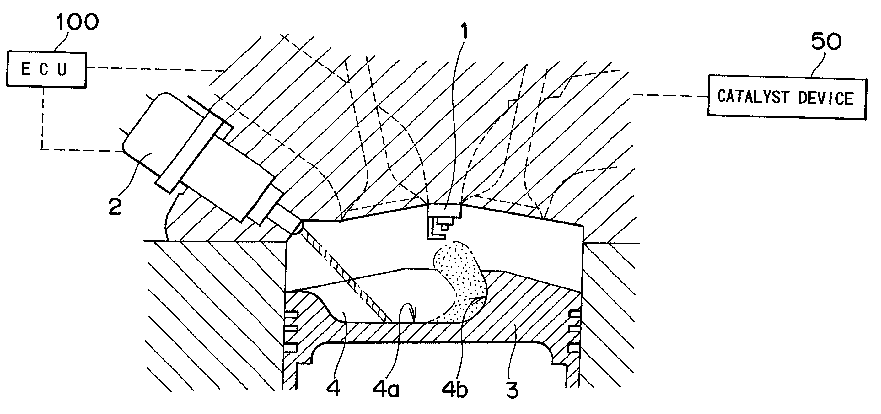 In-cylinder injection type spark-ignition internal combustion engine and method