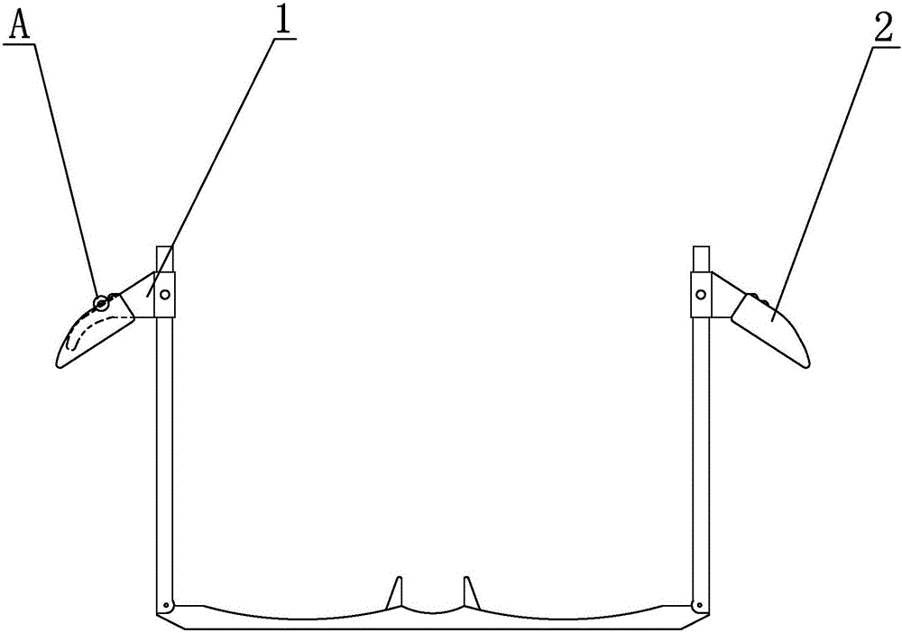 Glasses frame type physical sound gathering structure device