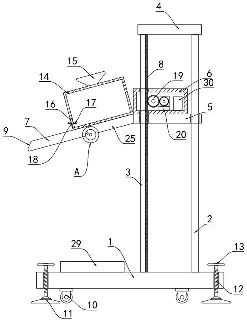 Plastering device for constructional engineering