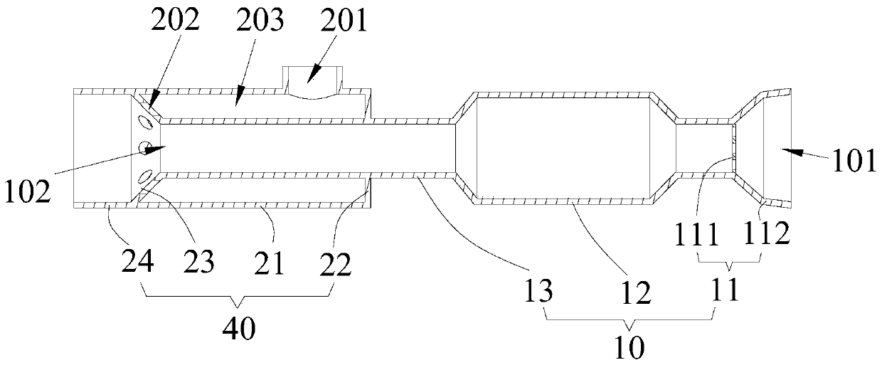 Breath sampling device with virus purification effect and equivalent detection method
