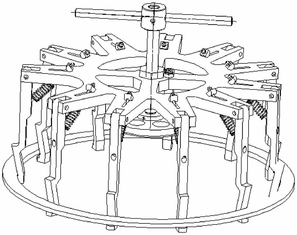 Mechanism for disassembling disc parts of aero-engine