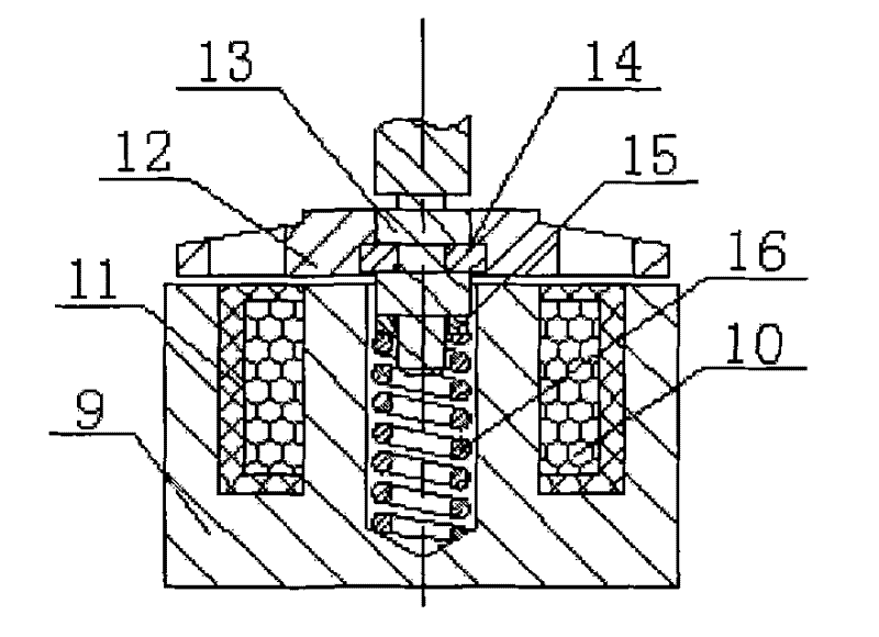 Piezoelectric and electromagnetic combined double valve device