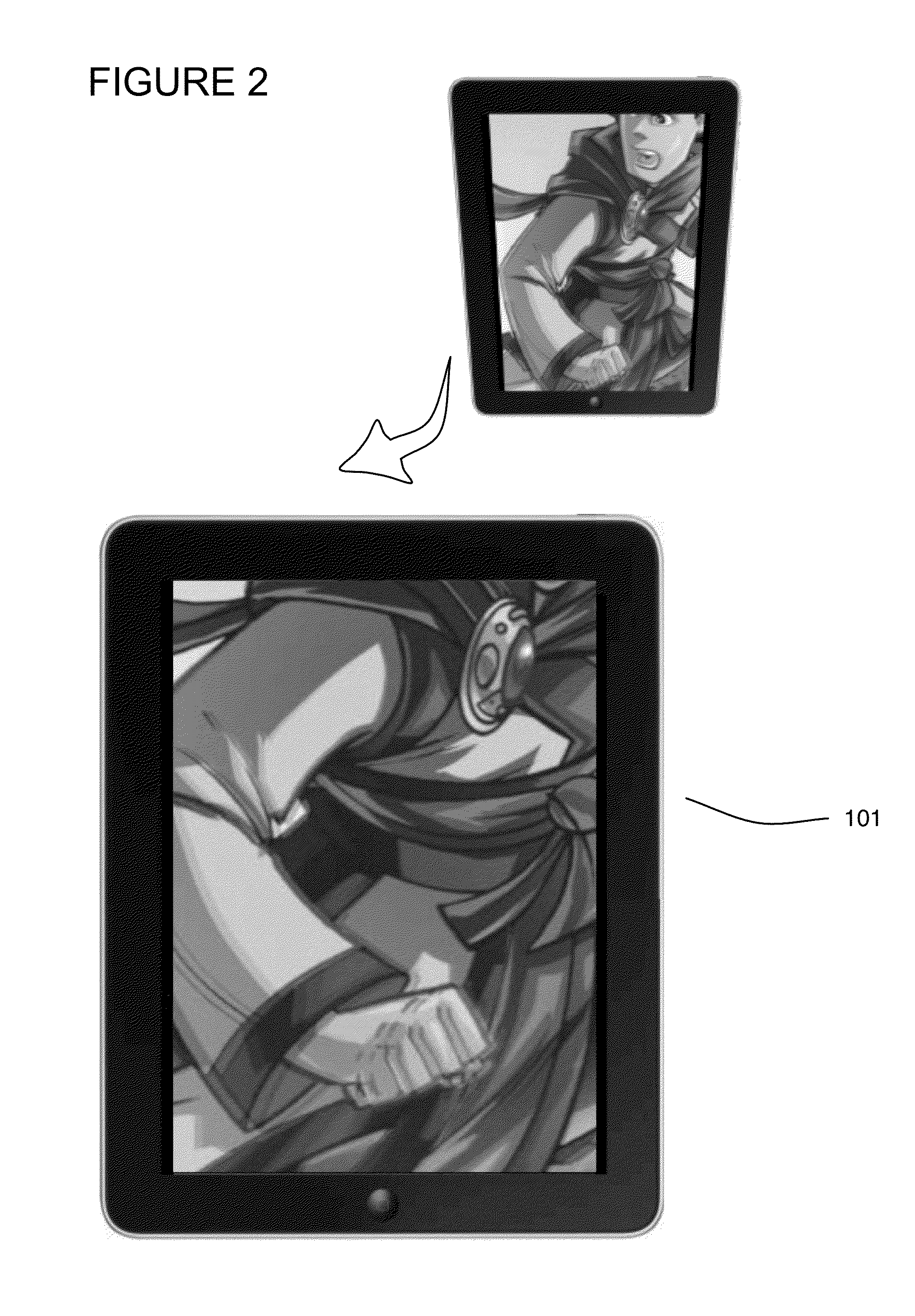 Tilt-based look around effect image enhancement method