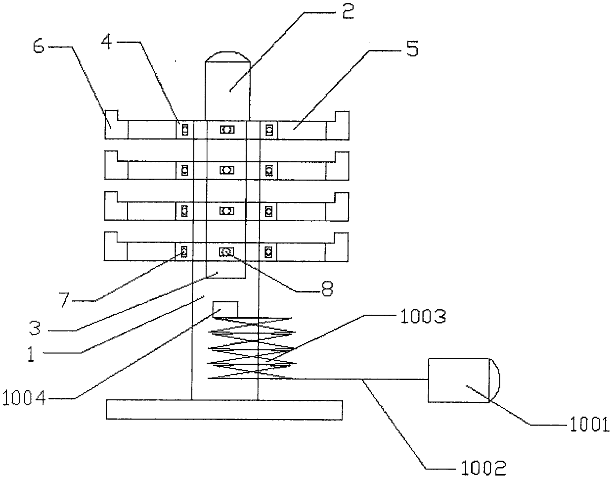 A multi-layered drug rack device for pharmacies