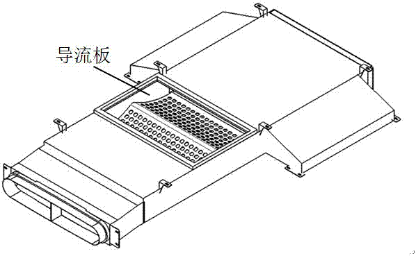Air volume distribution structure for rail vehicle air supply passage