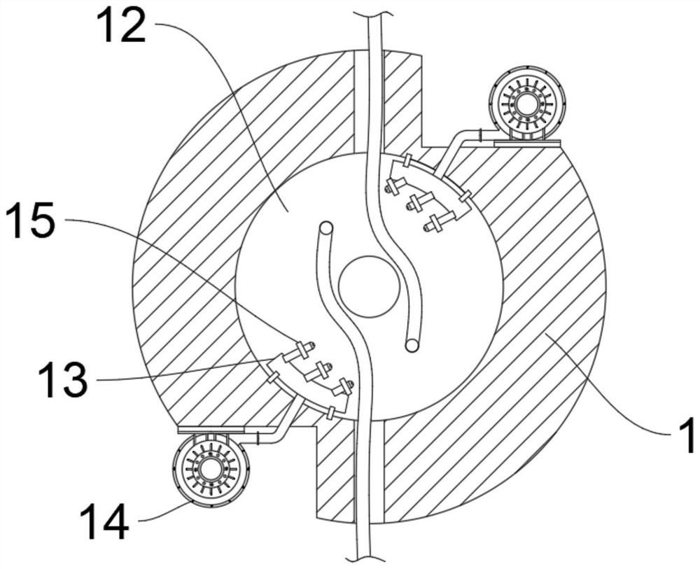 Air spinning device with adjustable flow rate