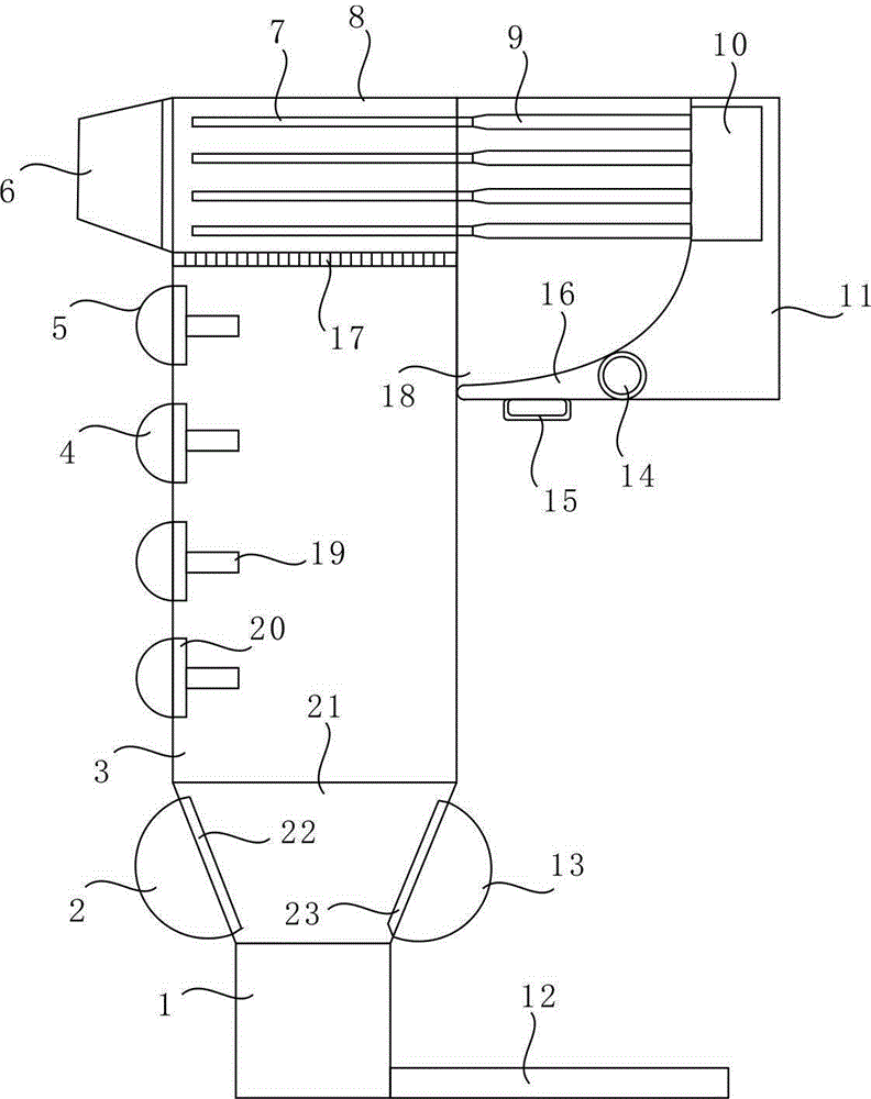 An electrostatic adsorption spray drying granulator