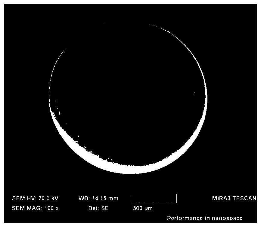 Preparation method for millimeter-grade polyacrylonitrile hollow microsphere