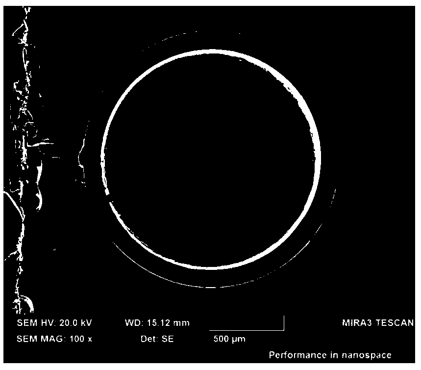 Preparation method for millimeter-grade polyacrylonitrile hollow microsphere