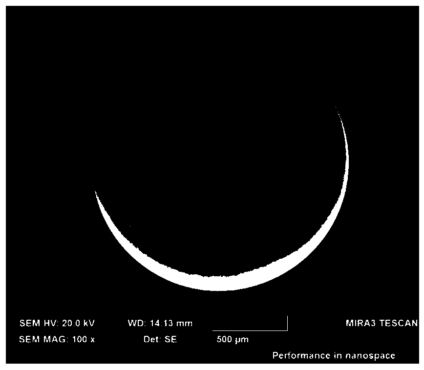 Preparation method for millimeter-grade polyacrylonitrile hollow microsphere