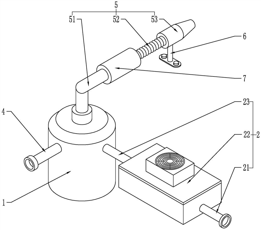 Cooling liquid device for machining, and using method thereof