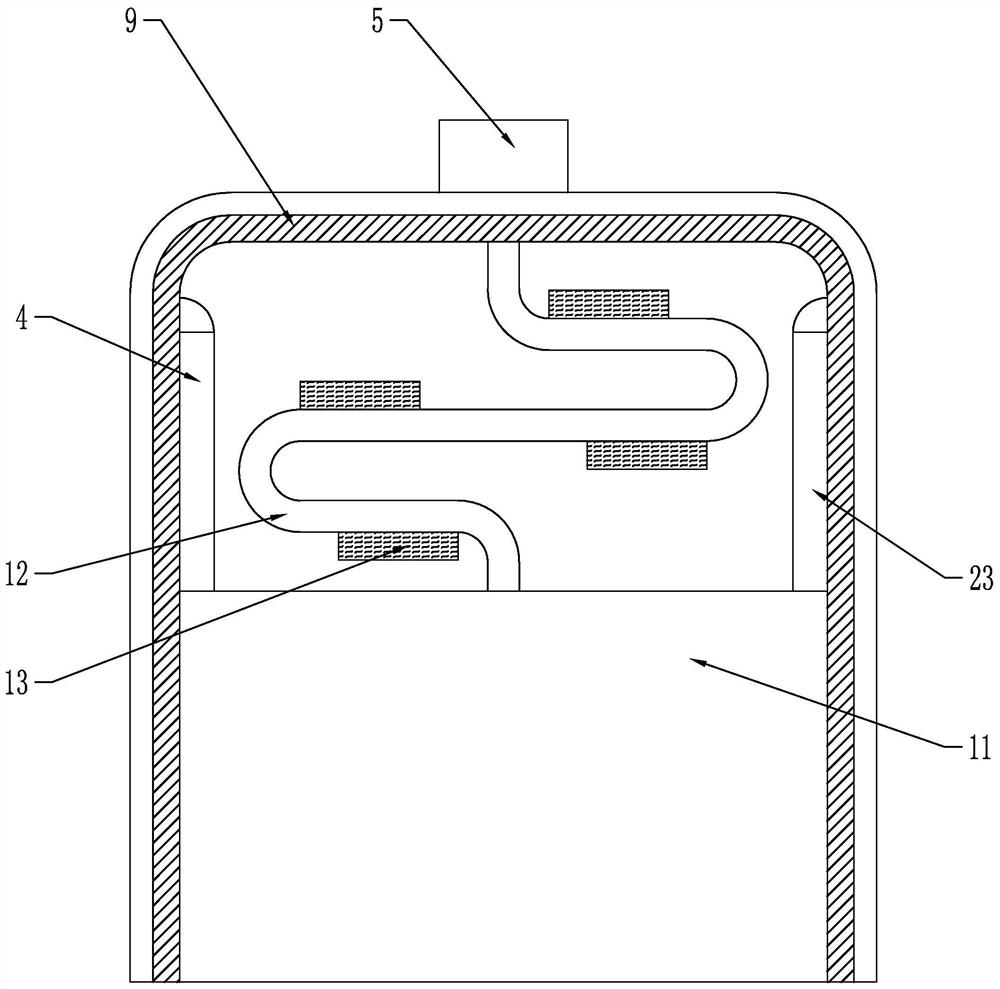 Cooling liquid device for machining, and using method thereof