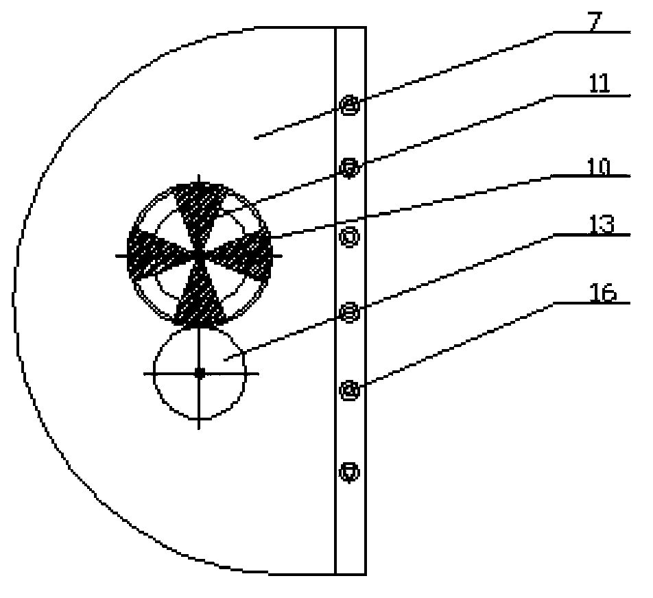 Targeted spray machine with automatically adjusted and controlled air inlet