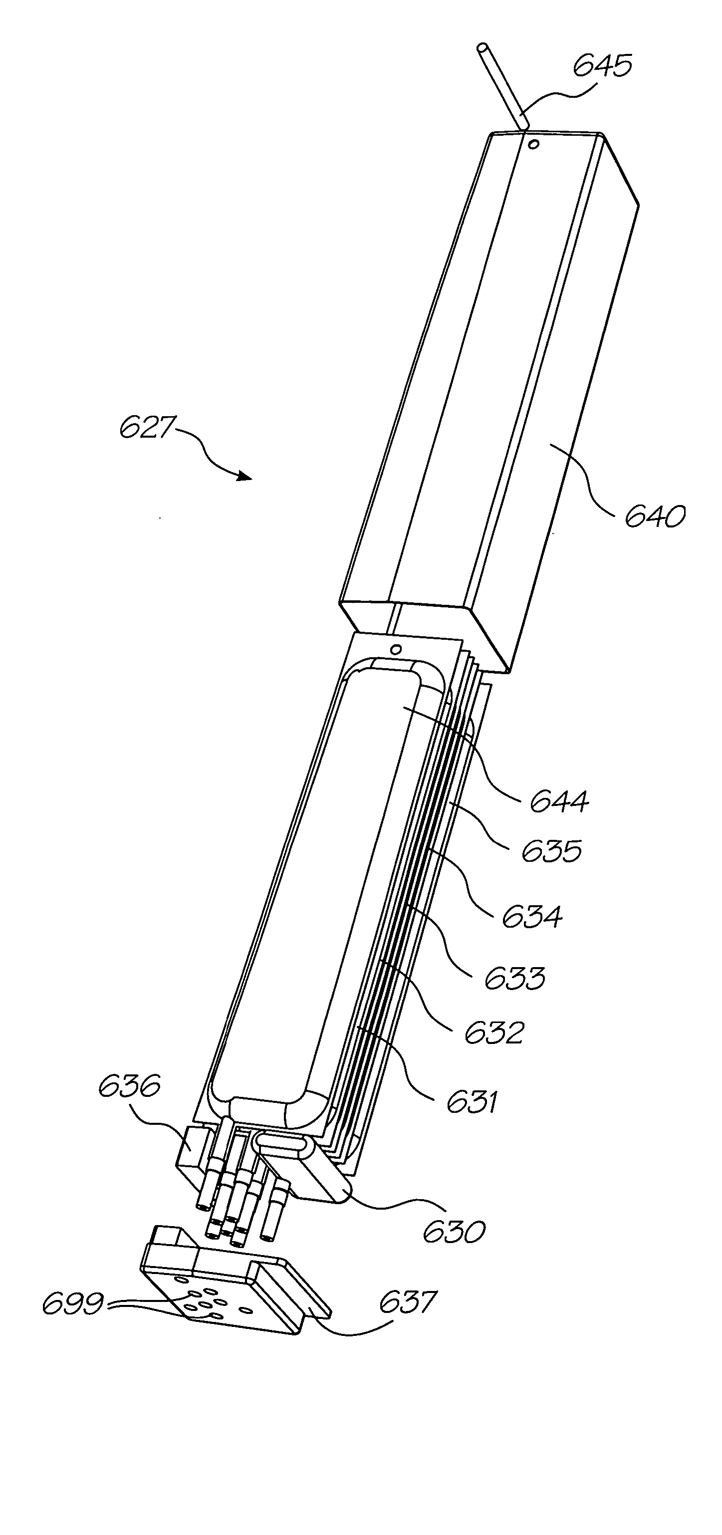 Ink cartridge with collapsible ink containers for an inkjet printer