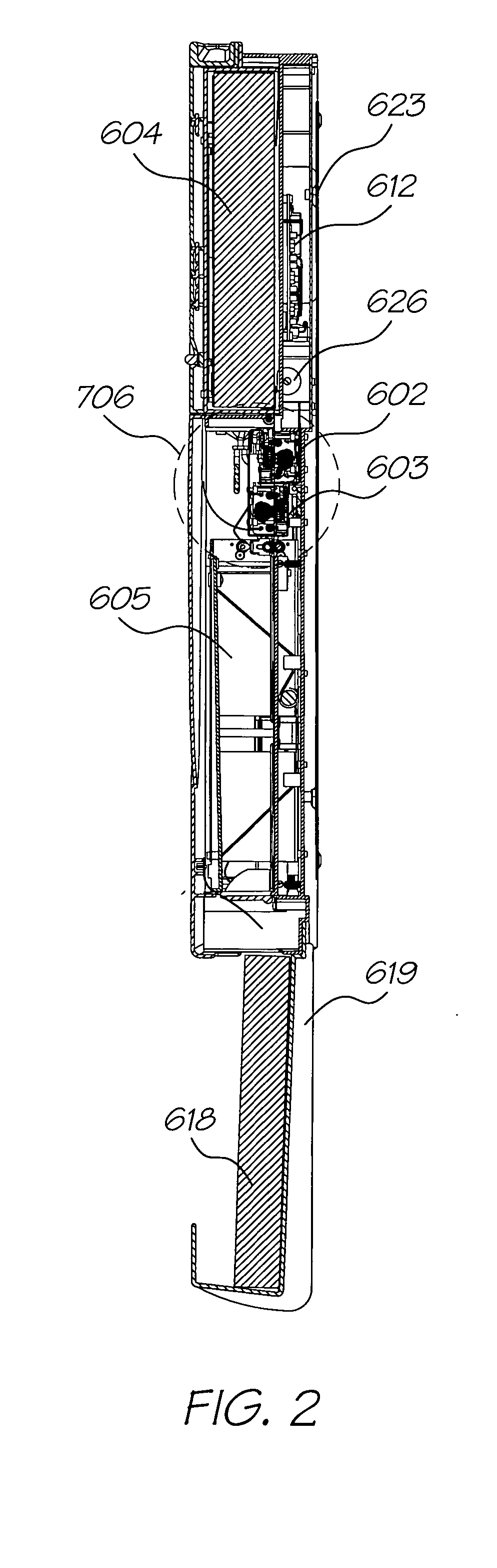 Ink cartridge with collapsible ink containers for an inkjet printer