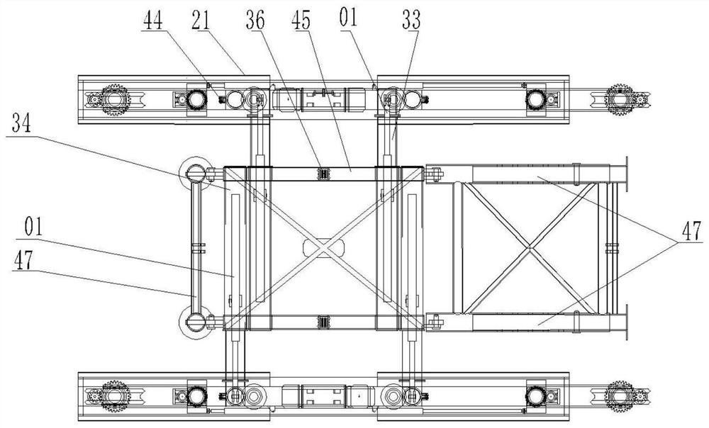 Urban rail transit engineering highway-railway dual-purpose rail layer and using method thereof