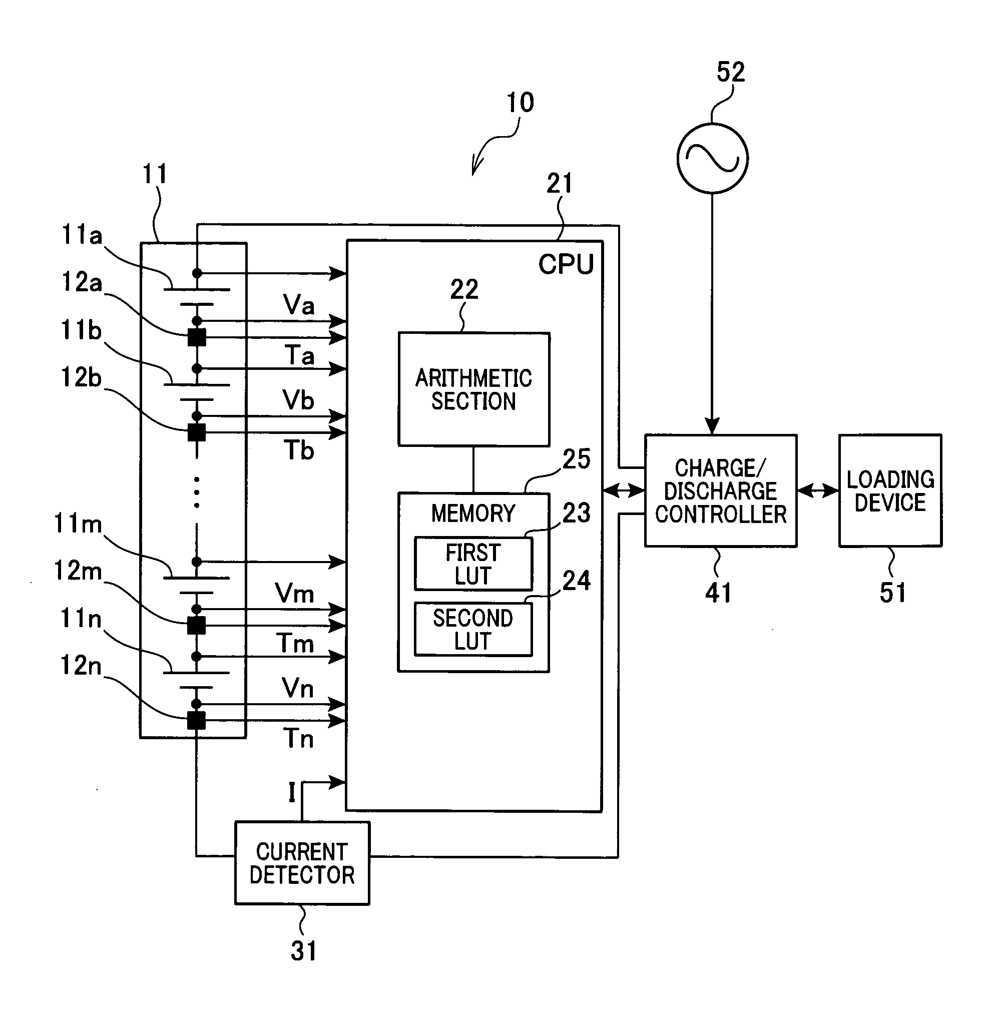 Apparatus for calculating residual capacity of secondary battery
