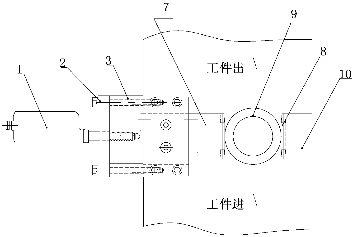 Annular part outer diameter detection device