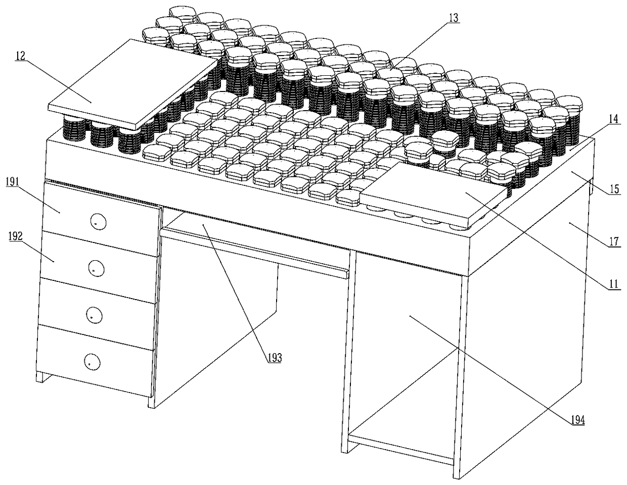 Table with adjustable table top