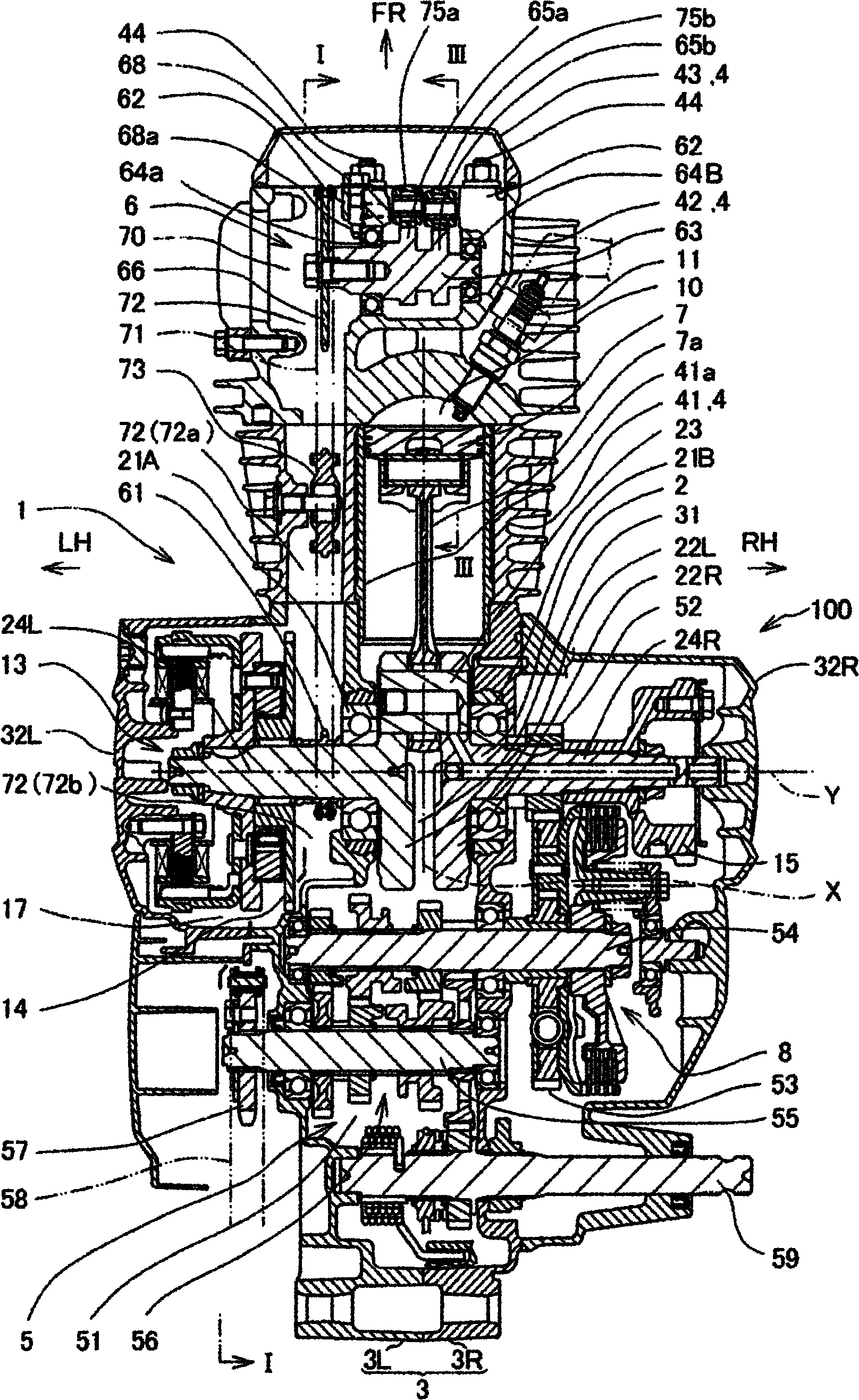 Lubrication structure of active valve mechanism