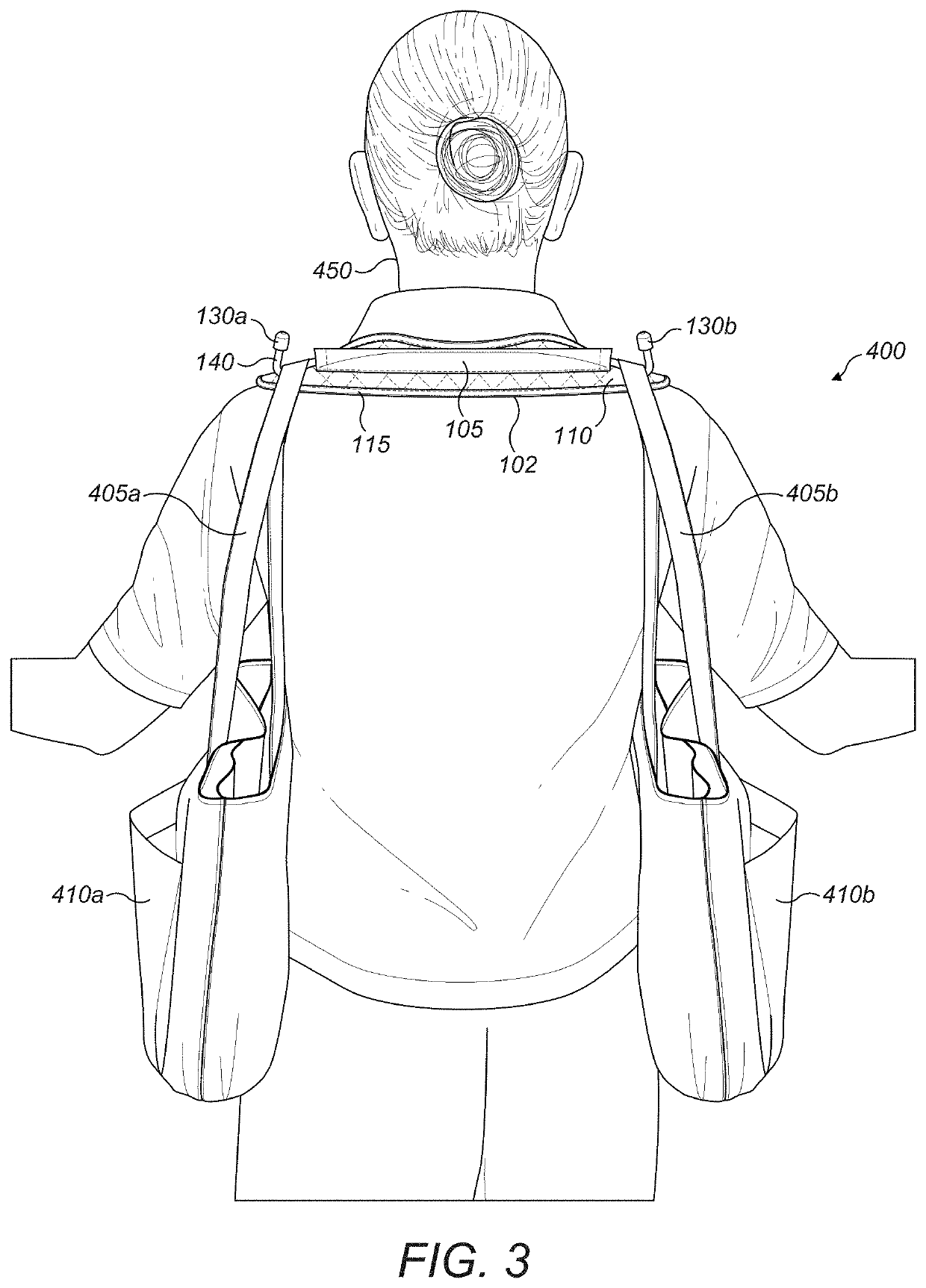 Device for carrying shoulder bags