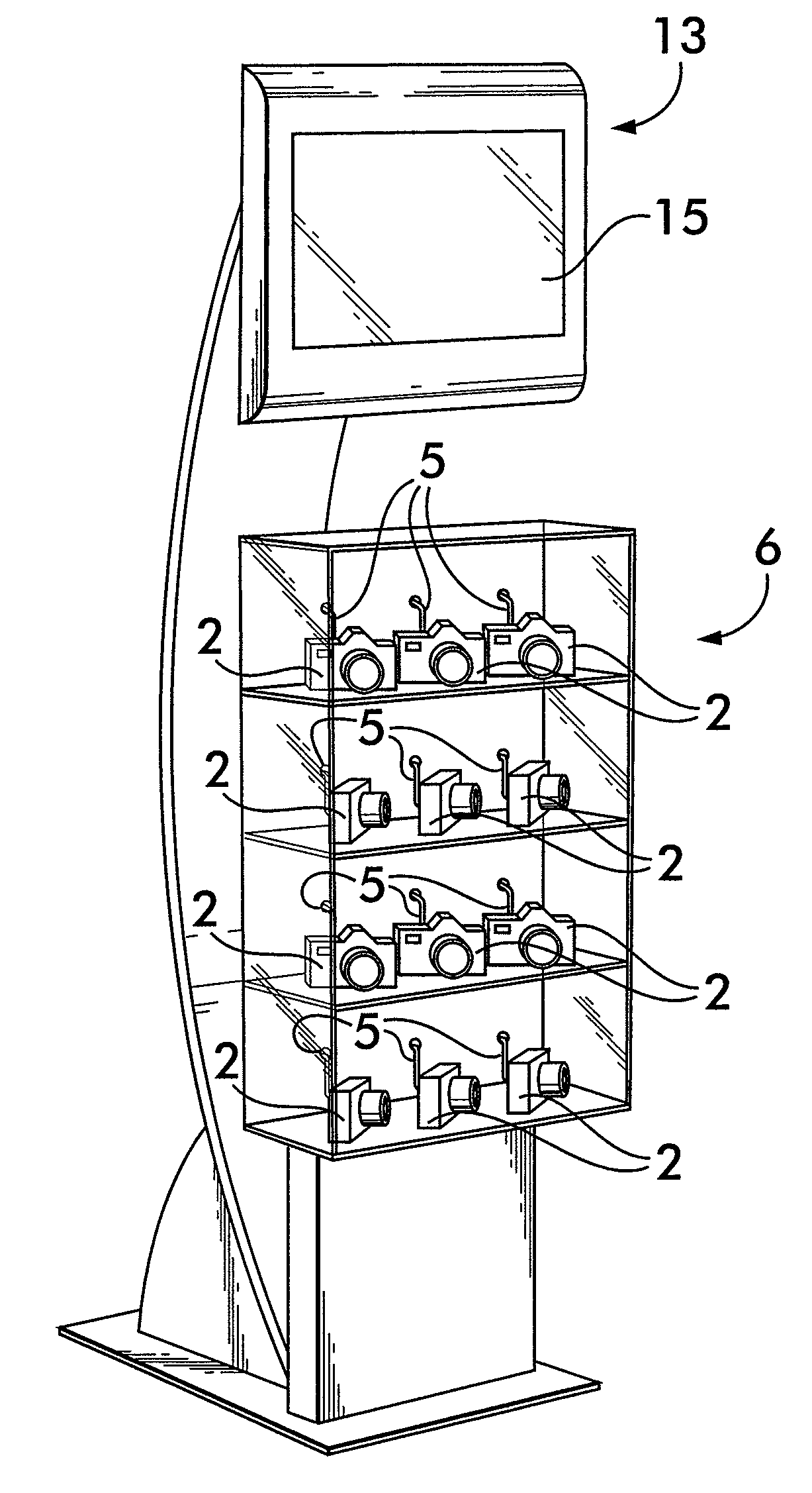 System and method for securing and displaying items for merchandising