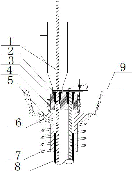 Method and system for vertically prestressed steel strands in secondary tension low-retraction anchorage system