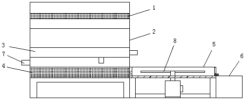 Activated carbon sewage treatment device and method