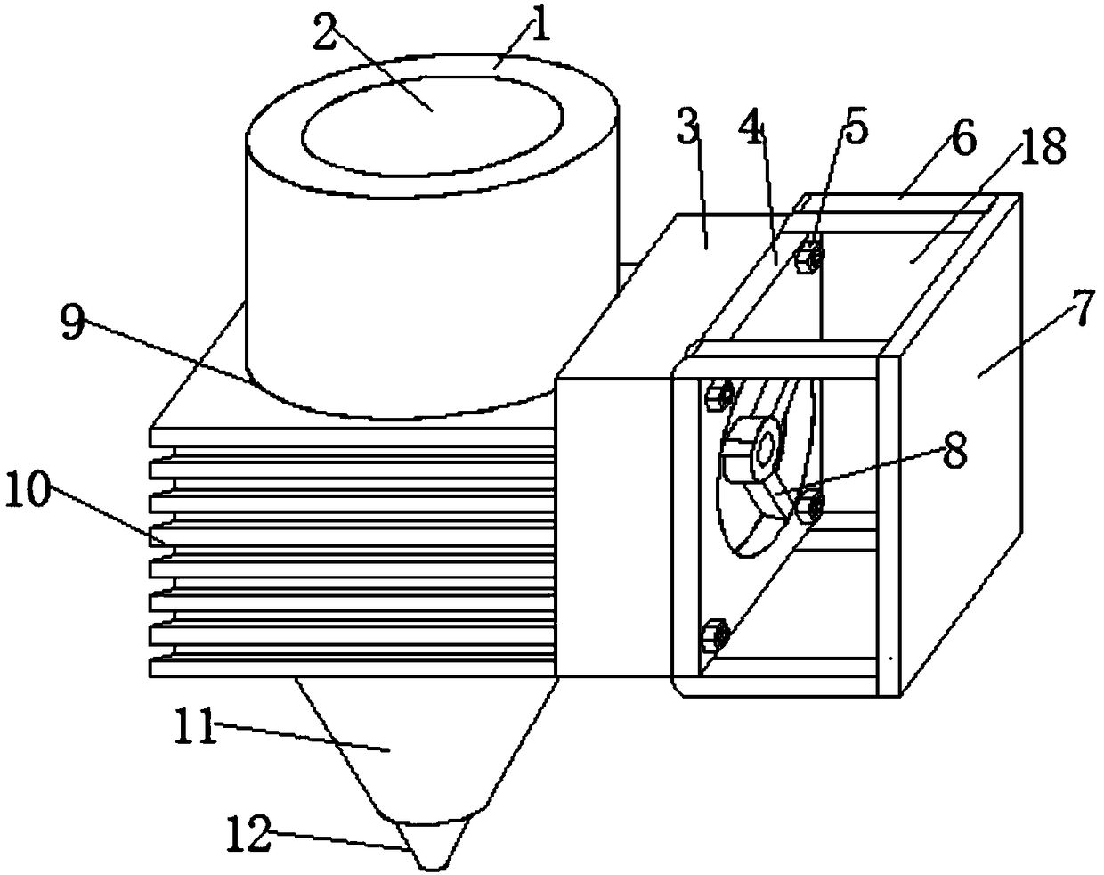 3D printing nozzle structure