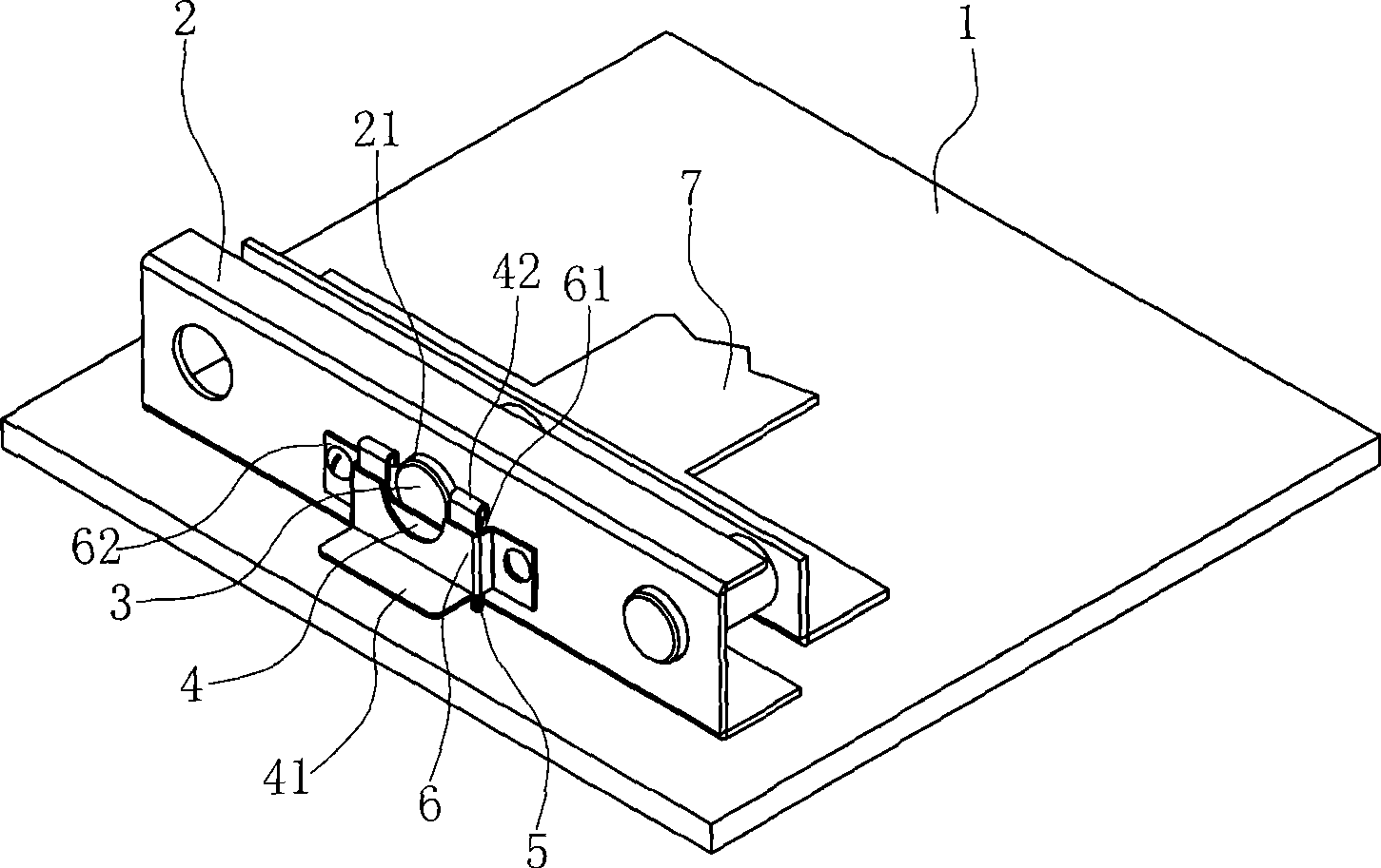 Locking structure for preventing latch knocking door case