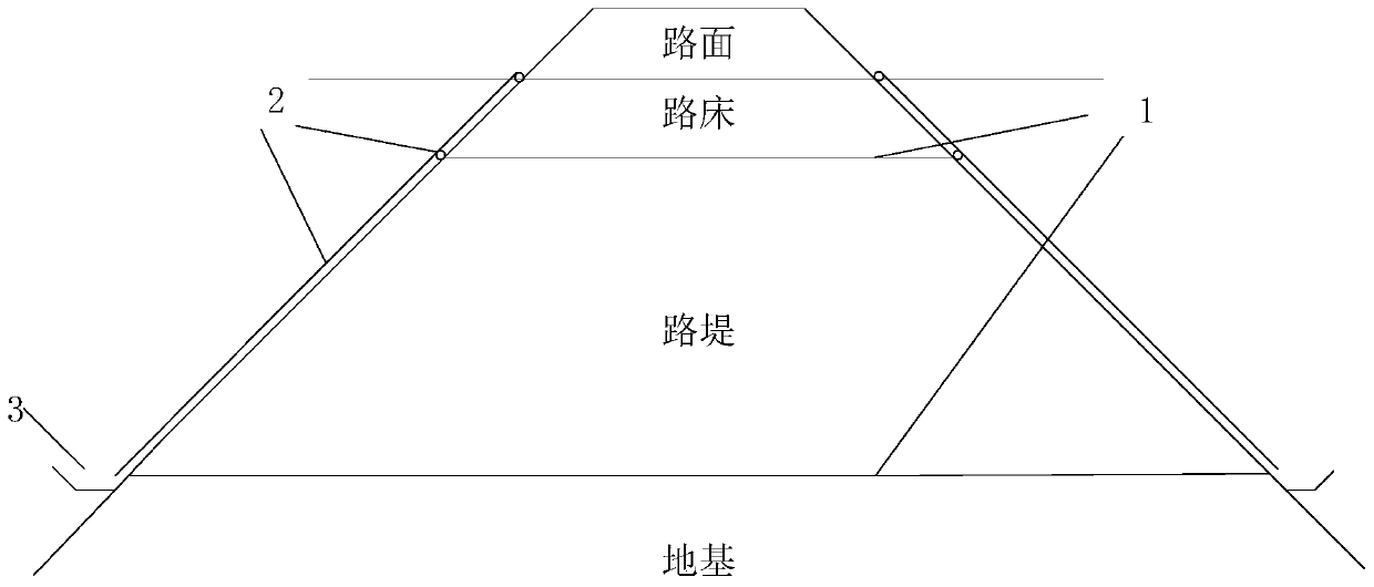 Subgrade drainage structure and system and construction method