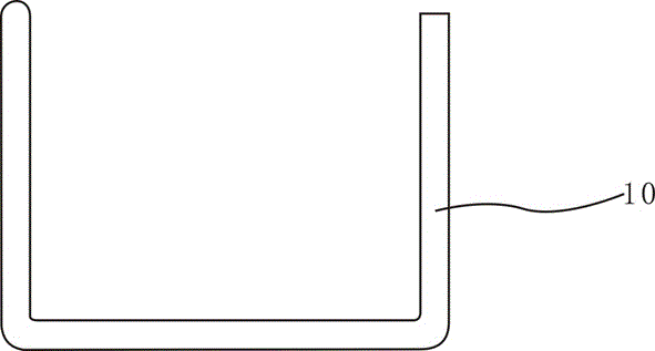 U-shaped groove body for bookbinding, manufacturing method and application thereof