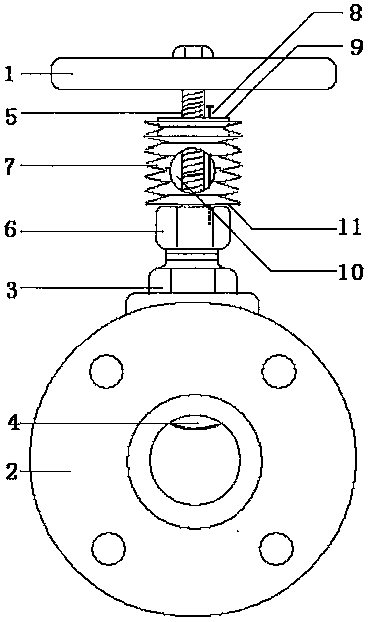 Gate valve with opening and closing status indication and leakage blocking function