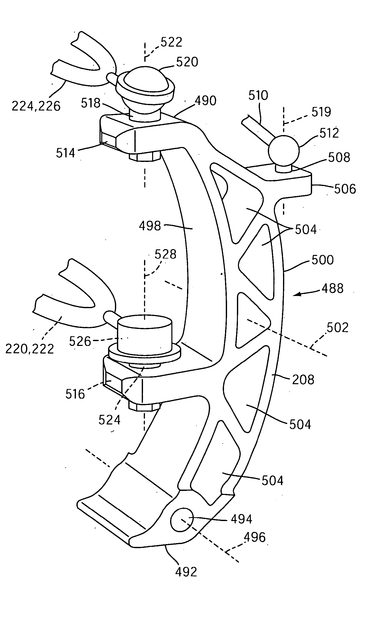 Front suspension with three ball joints for a vehicle