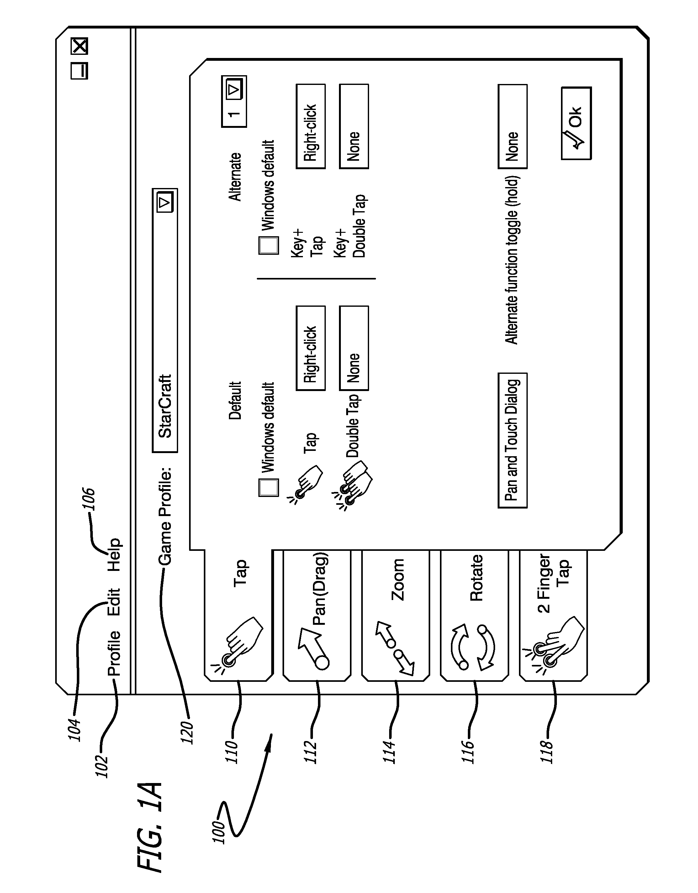 Method and System of Implementing Multi-Touch Panel Gestures in Computer Applications Without Multi-Touch Panel Functions