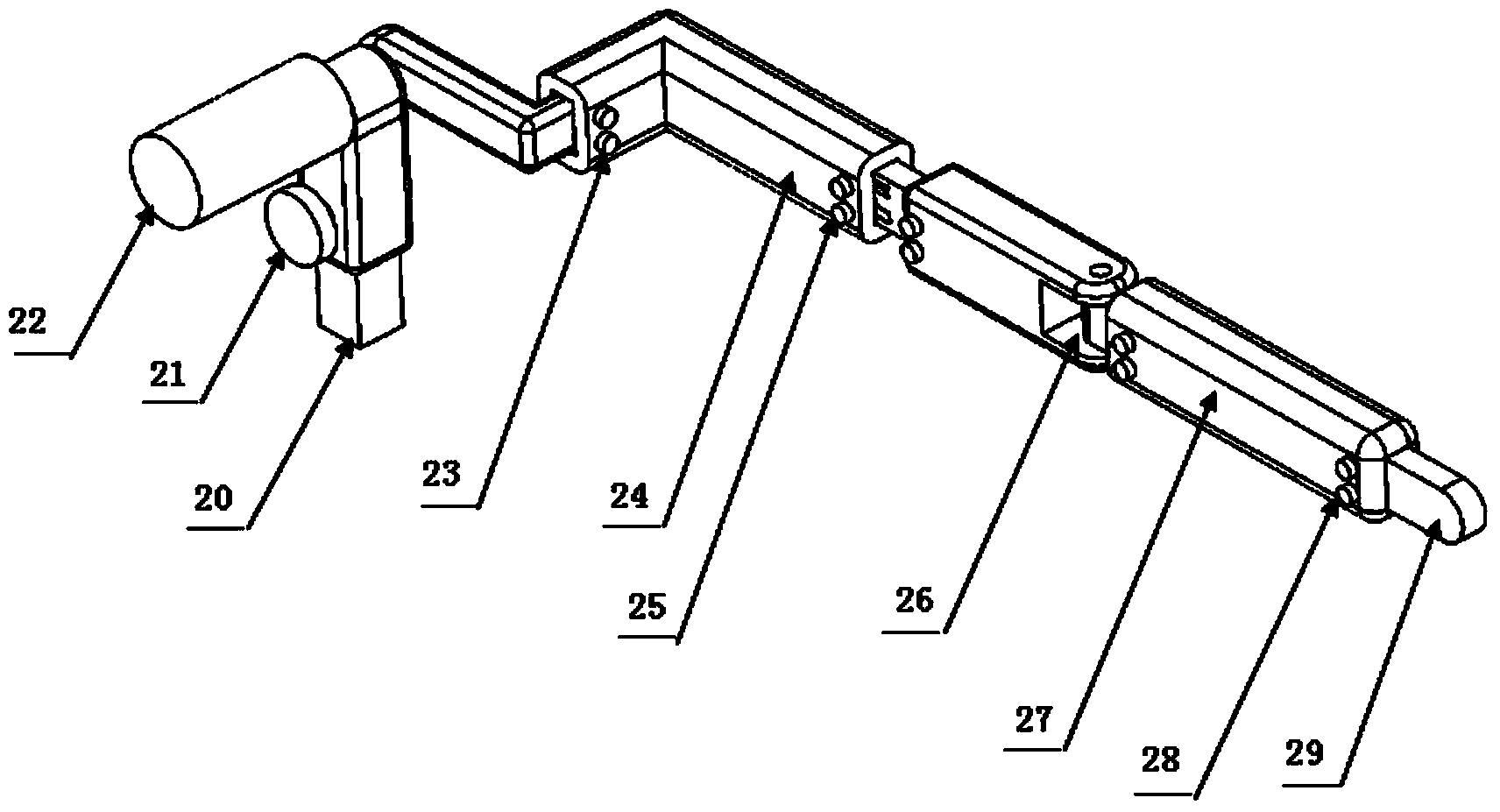 Multi-body-position rehabilitation robot with linkage of upper limbs and lower limbs