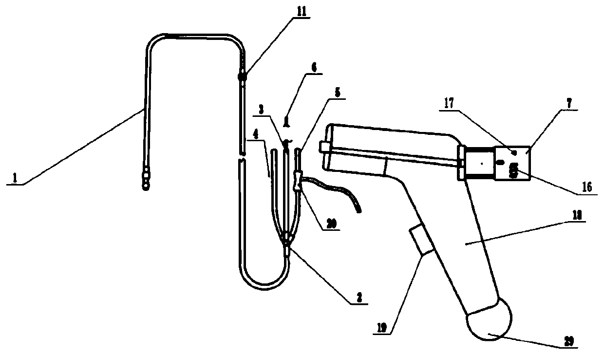 Visual pelvic floor puncture device and auxiliary equipment thereof