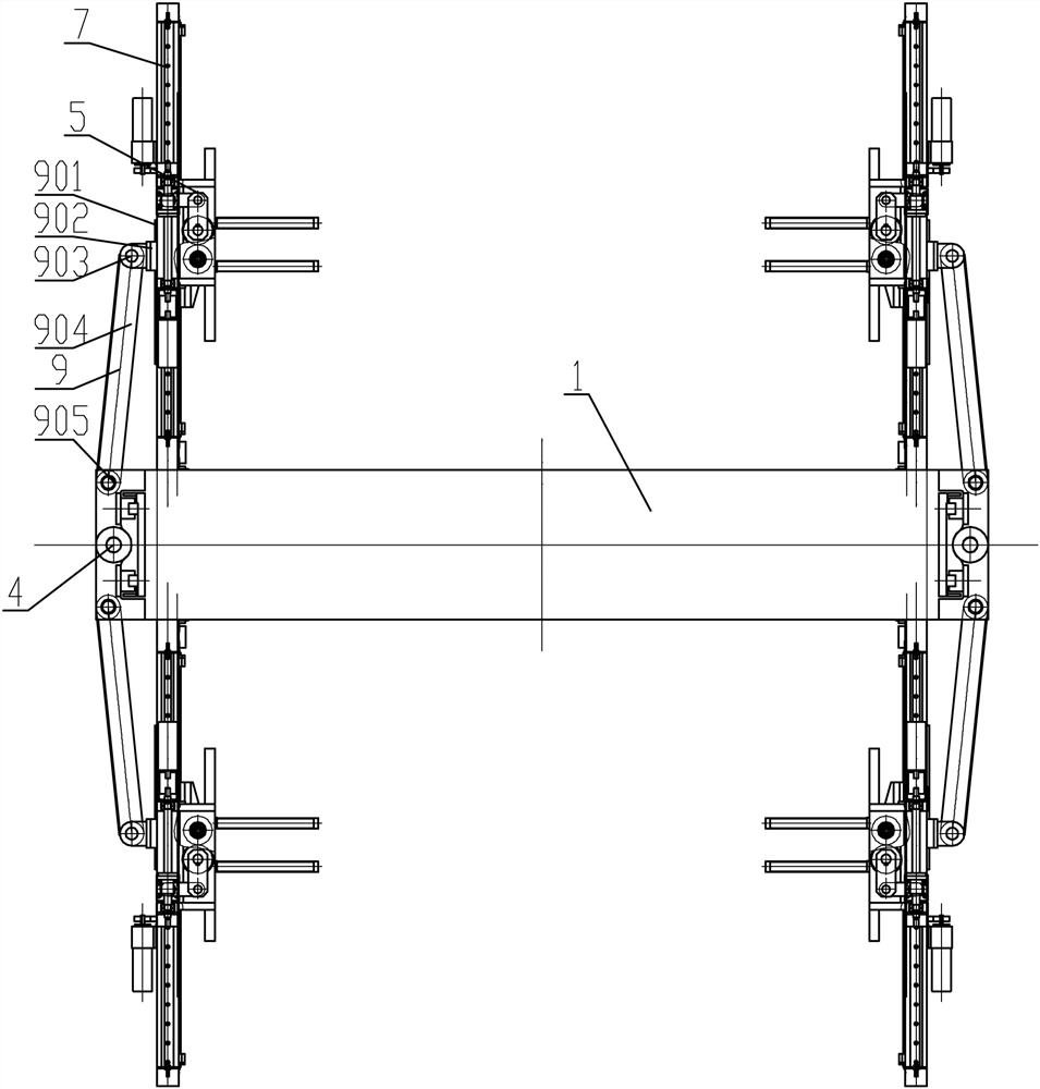 Double-column lifting grab handle structure and operation method for assisting automatic parking of automobiles