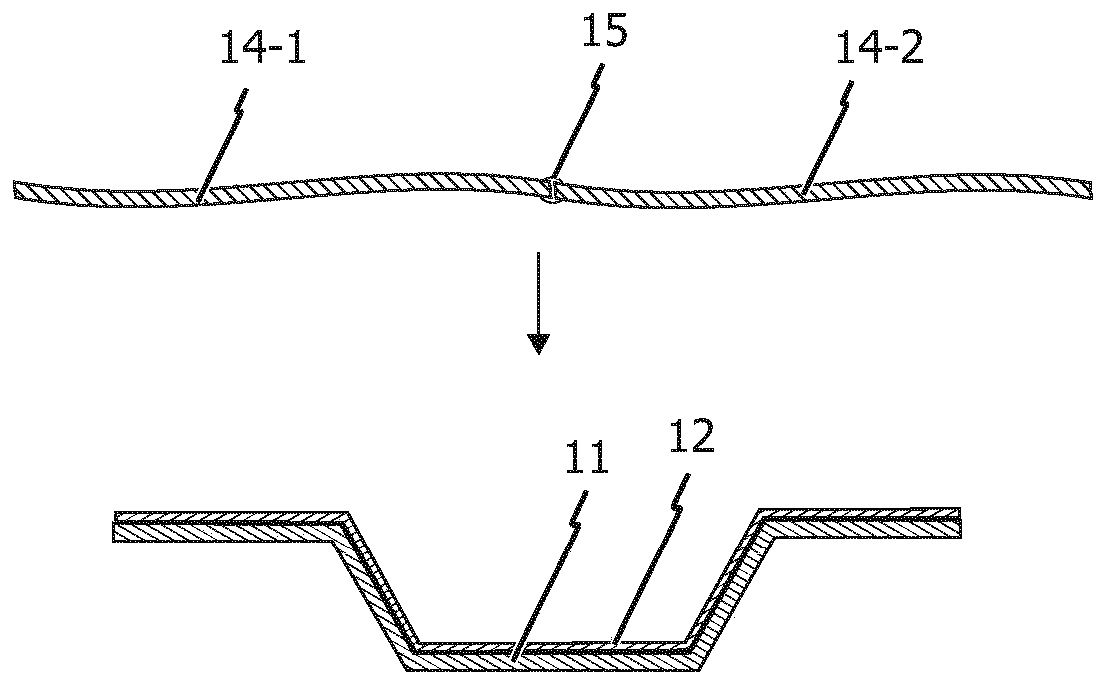 Multilayer molded body for automotive interior parts and method for producing such molded body