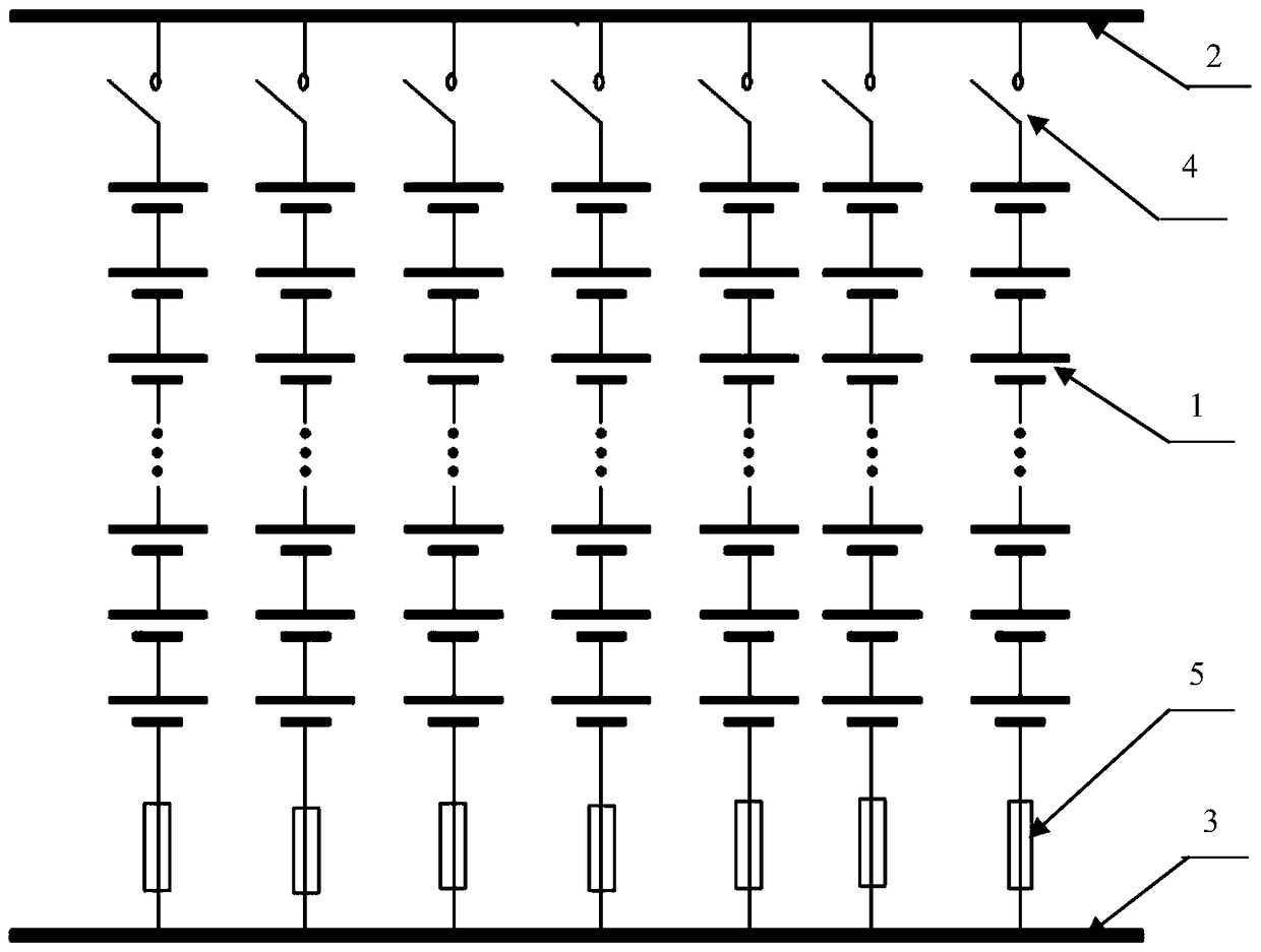 Battery unit connection lines for energy storage systems used in high-power and high-voltage conditions