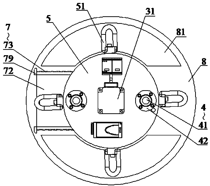 Automatic sampling device for seabed sediments