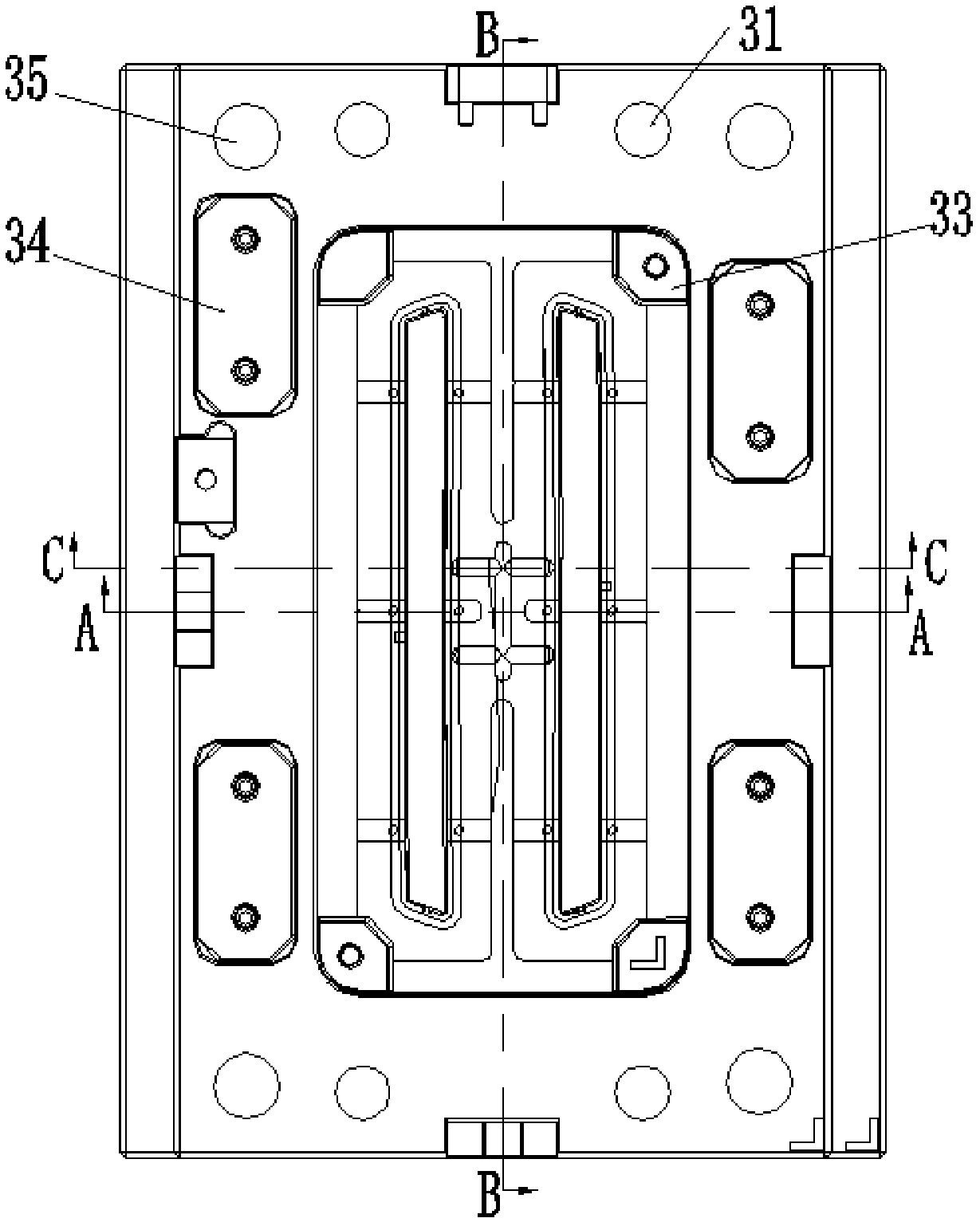 Injection mold adopting IMR process and application method for injection mold