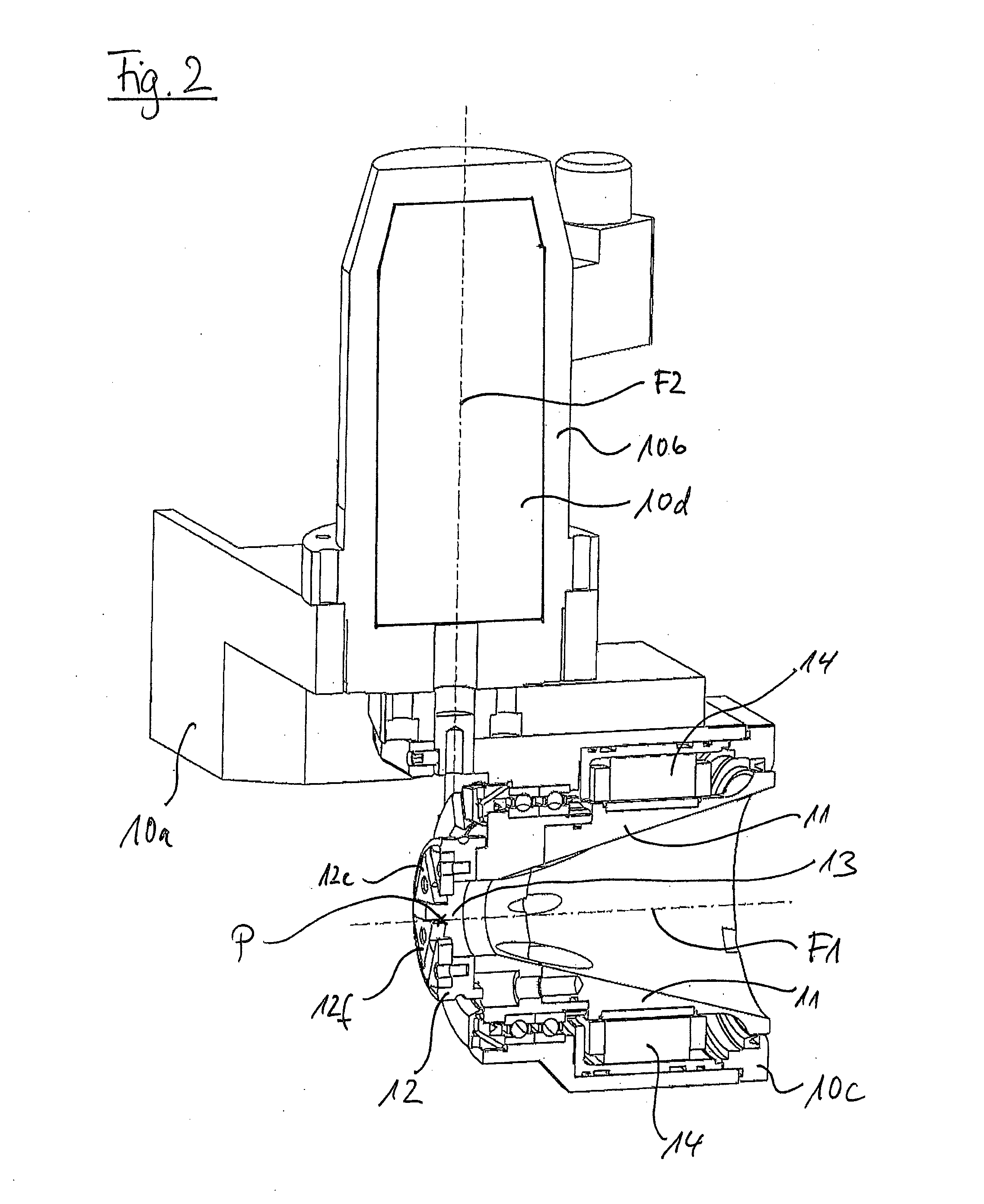Thread whirling device and turning machine comprising a thread whirling device