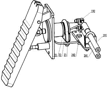 Double-motor mechanical synchronization accelerator pedal assembly