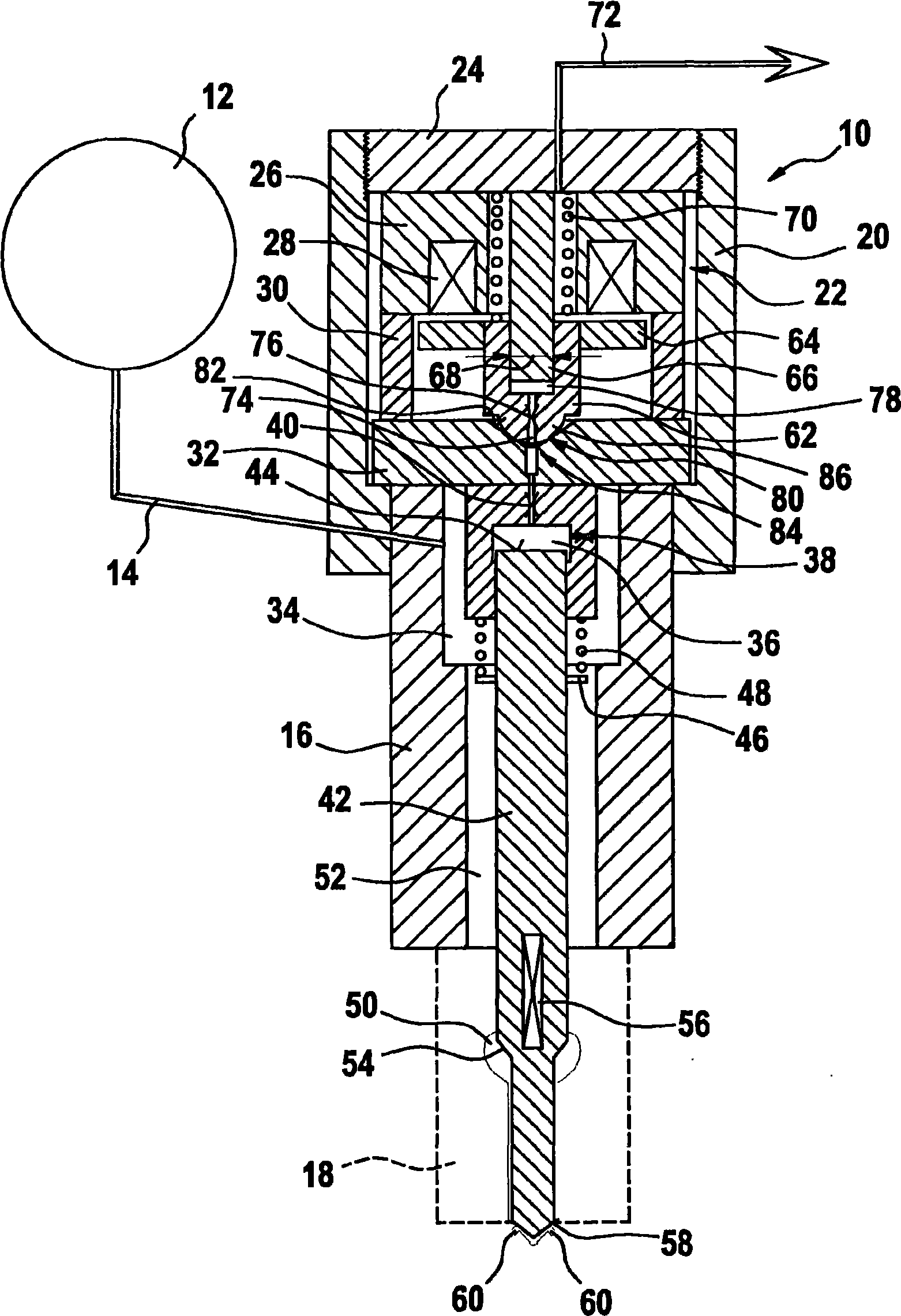 Fuel injector having a solenoid valve with a spherical seat