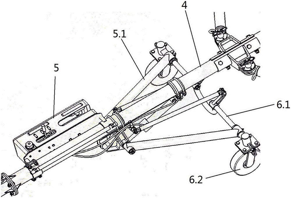 Traction system used for traction of aircraft