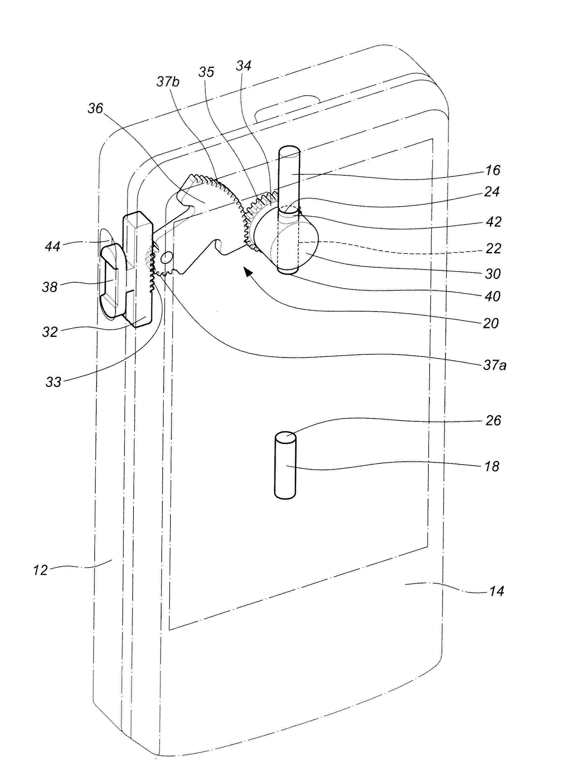 Operation device for controlling sliding cover of portable electronic product