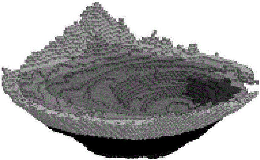 Metal open-pit mine 5D temporal-spatial dynamic production scheduling plan model building method